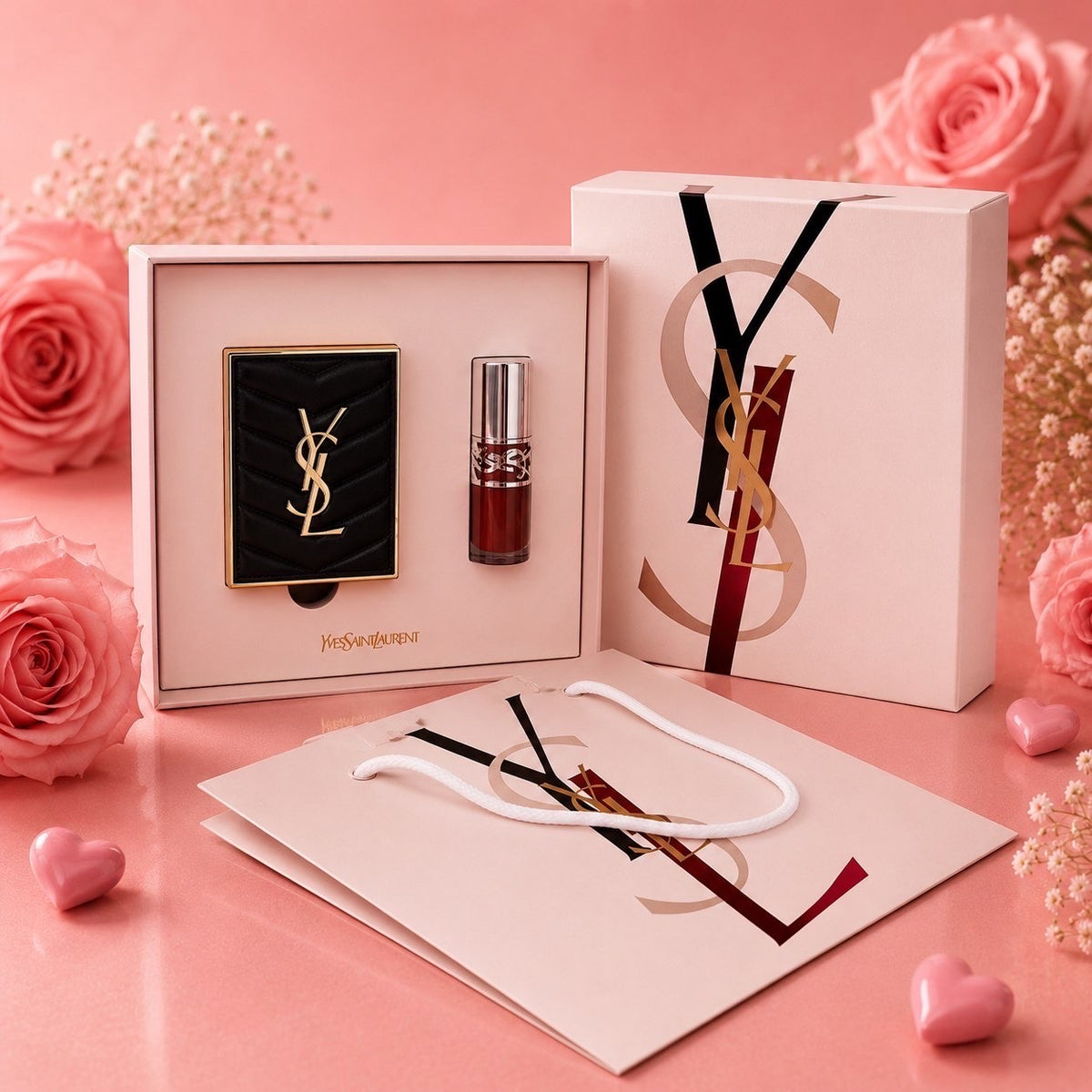 Yves Saint Laurent - Coffret fard à paupières et rouge à lèvres